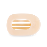 Round Flat Hair Clip | Medium | Almond Beige