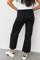 Midnight Crop Wide Leg Jeans