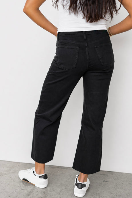 Midnight Crop Wide Leg Jeans