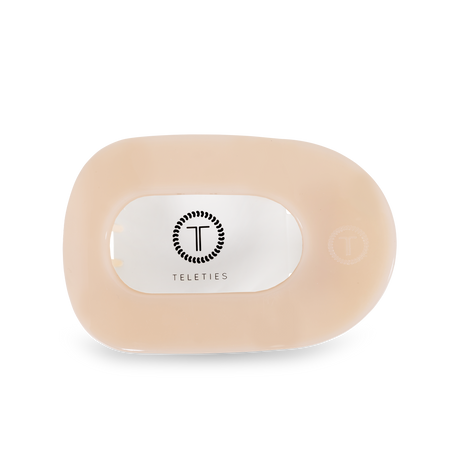 Round Flat Hair Clip | Medium | Almond Beige