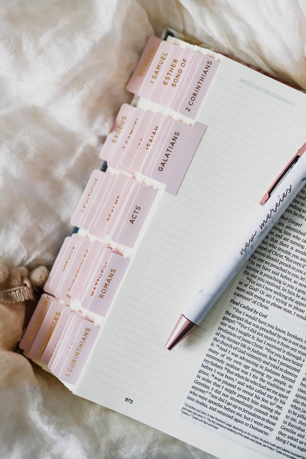 Blush Bible Tabs