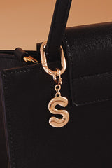 Initial Bag Charm Keychain
