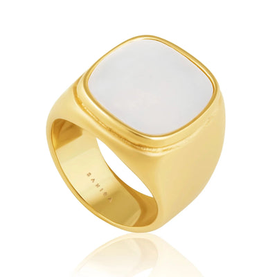 MOTHER OF PEARL LARGE RING