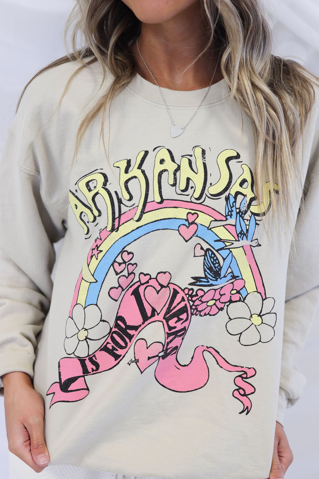 ARKANSAS IS FOR LOVERS THRIFT SWEATSHIRT