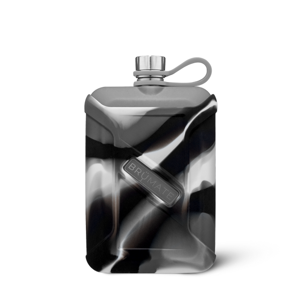 GRAY CAMO SWIRL LIQUOR CANTEEN 8OZ