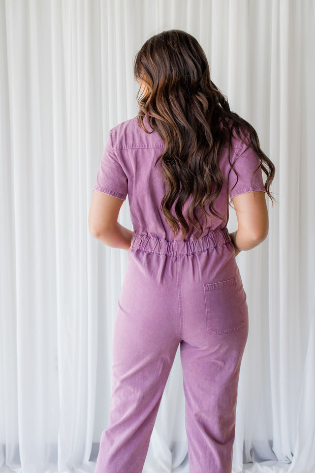 Purple Haze Romper, Women's Shorts Romper