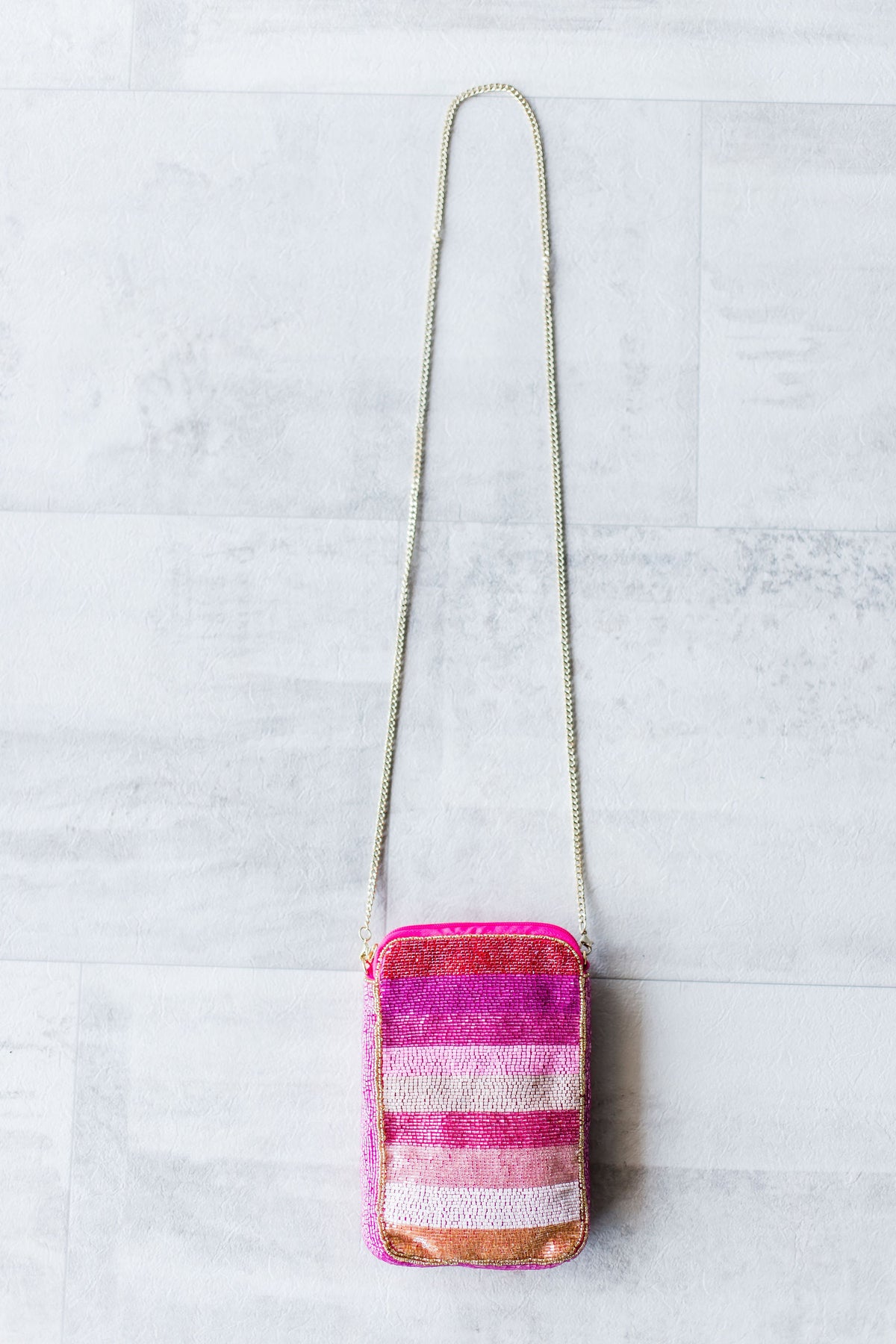 CHECKERED BEADED CELL PHONE BAG – The Refinery