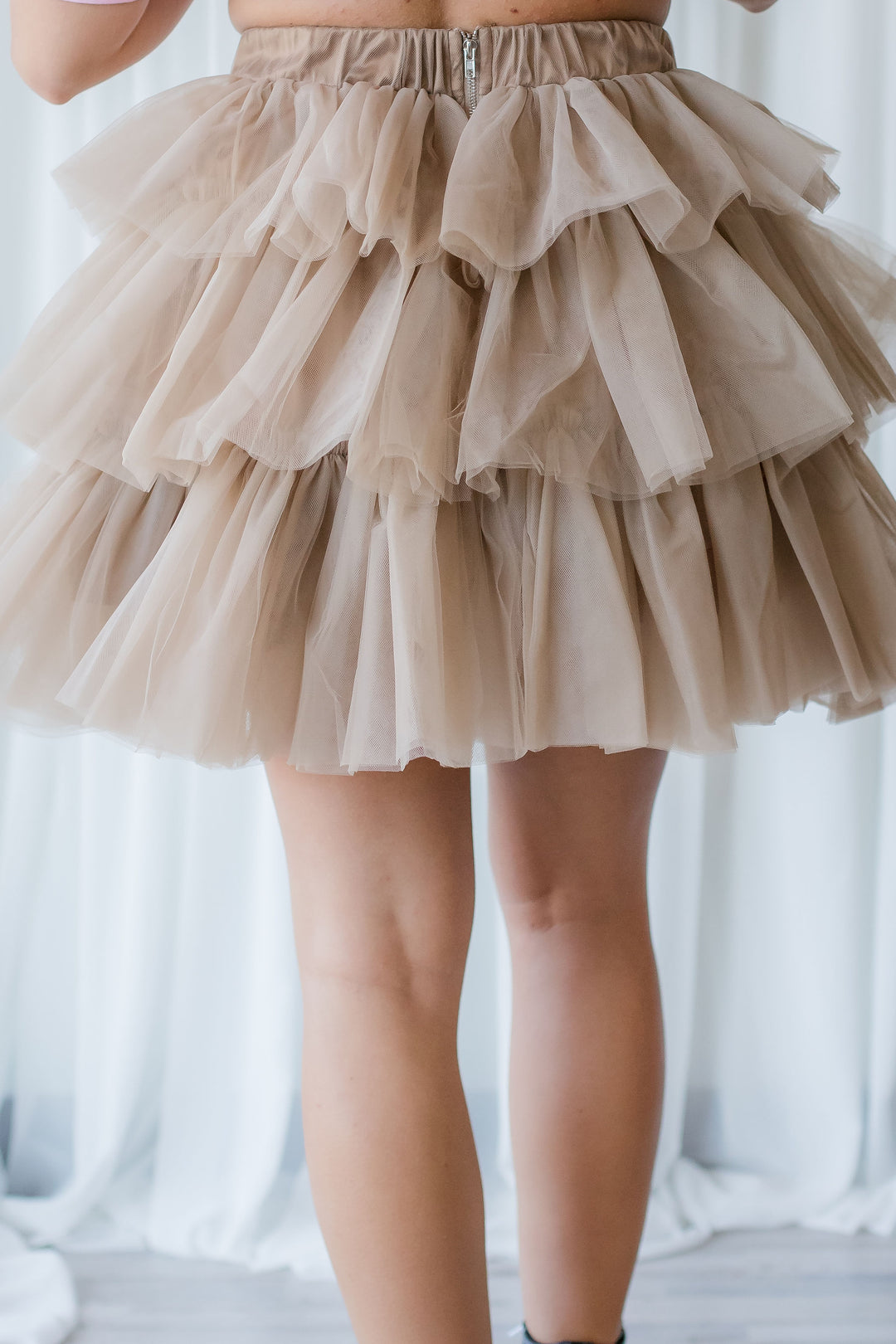 Layered tulle skirt mini best sale