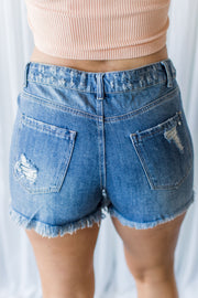 Mid-Rise Destroyed Shorts