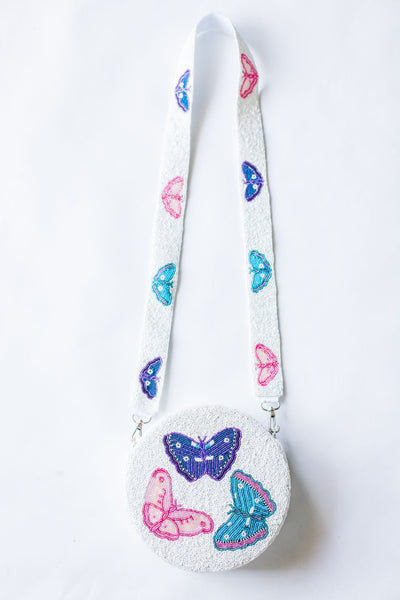 BUTTERFLY BEAD BOX BAG WITH STRAP