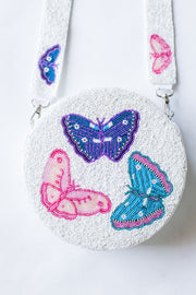 BUTTERFLY BEAD BOX BAG WITH STRAP