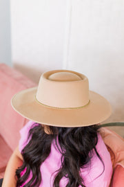 GOLD ROPE BELTED HAT
