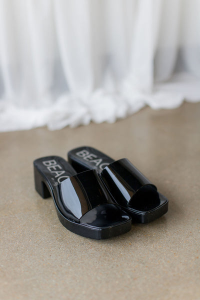 MATISSE BLACK WADE HEELED SANDAL