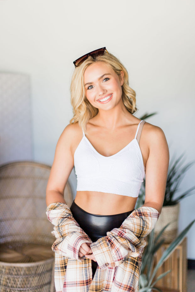 EMBROIDERED BRALETTE ONE SIZE (MULTIPLE COLORS)