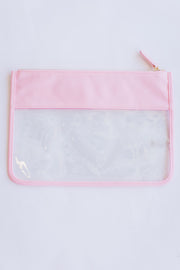NYLON/CLEAR CLUTCH
