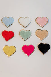 CHENILLE HEART PATCH