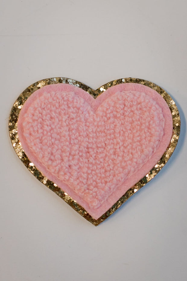 CHENILLE HEART PATCH