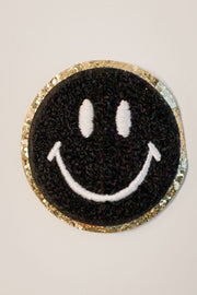 CHENILLE SMILEY FACE PATCH