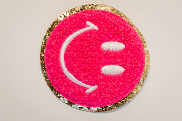 Genuine Leather Smiley Face Embroidered Patch – Cee Bee Stitches
