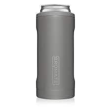 MATTE GRAY HOPSULATOR SLIM 12 OZ SLIM